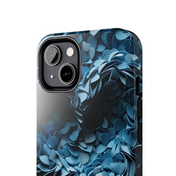 Azure Petal Heart - Tough Phone Case - Phone Case - g(0D·IO) - iPhone 13 Mini - -