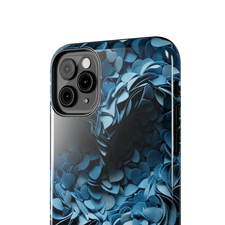 Azure Petal Heart - Tough Phone Case - Phone Case - g(0D·IO) - iPhone 13 Mini - -
