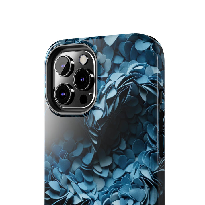 Azure Petal Heart - Tough Phone Case - Phone Case - g(0D·IO) - iPhone 13 Mini - -