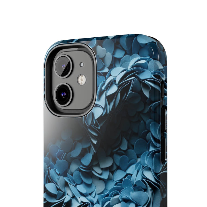 Azure Petal Heart - Tough Phone Case - Phone Case - g(0D·IO) - iPhone 13 Mini - -