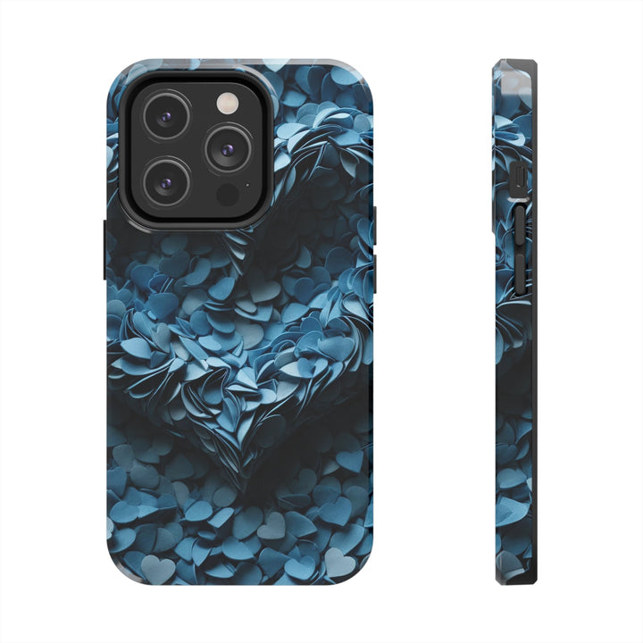 Azure Petal Heart - Tough Phone Case - Phone Case - g(0D·IO) - iPhone 14 Pro - -