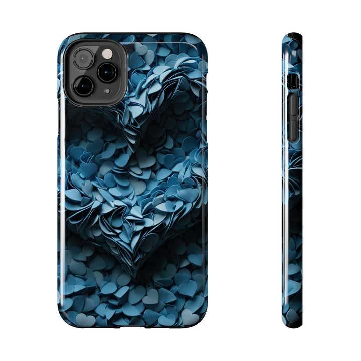 Azure Petal Heart - Tough Phone Case - Phone Case - g(0D·IO) - iPhone 11 Pro Max - -