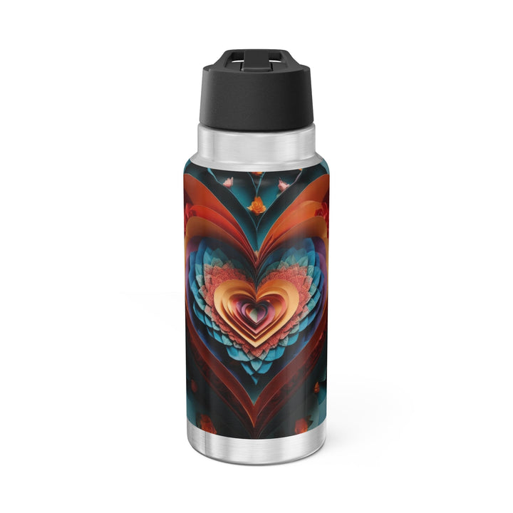 Blooming Heart Layers - Gator Tumbler 32oz - Mug - g(0D·IO) - Silver - 32oz -