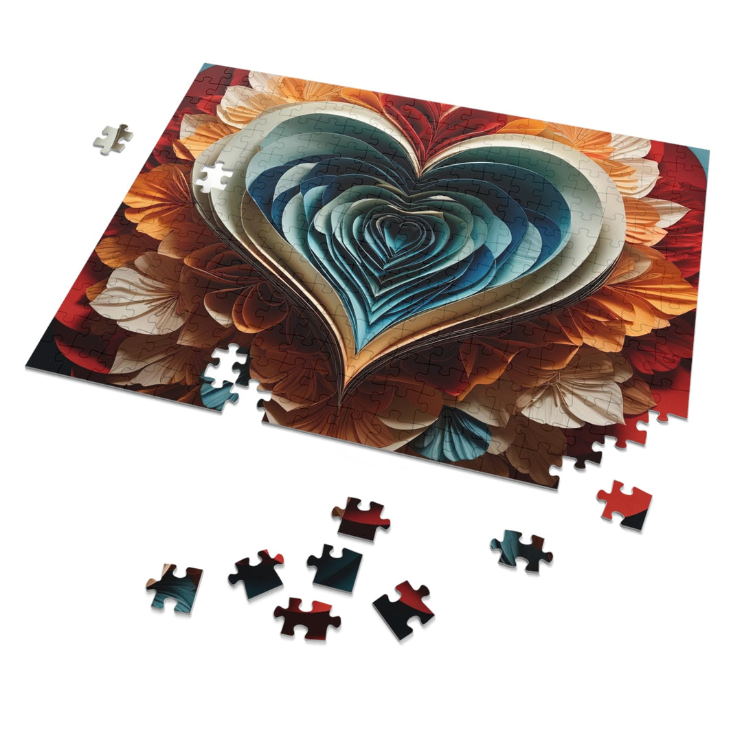 Blooming Heart Layers - Jigsaw Puzzle (100, 252, 500, 1000 pieces) - Puzzle - g(0D·IO) - 29.25" × 19.75" (1000 pcs) - -