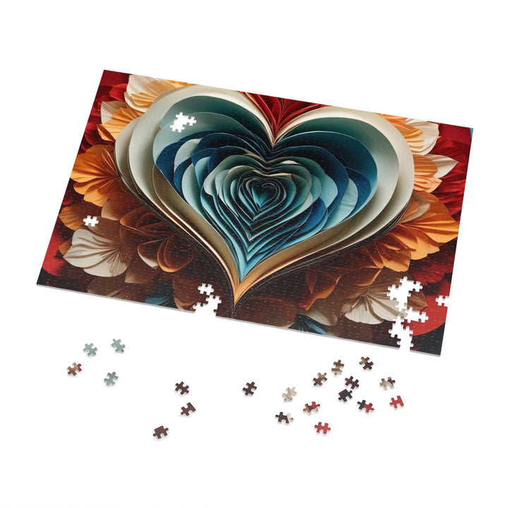 Blooming Heart Layers - Jigsaw Puzzle (100, 252, 500, 1000 pieces) - Puzzle - g(0D·IO) - 29.25" × 19.75" (1000 pcs) - -