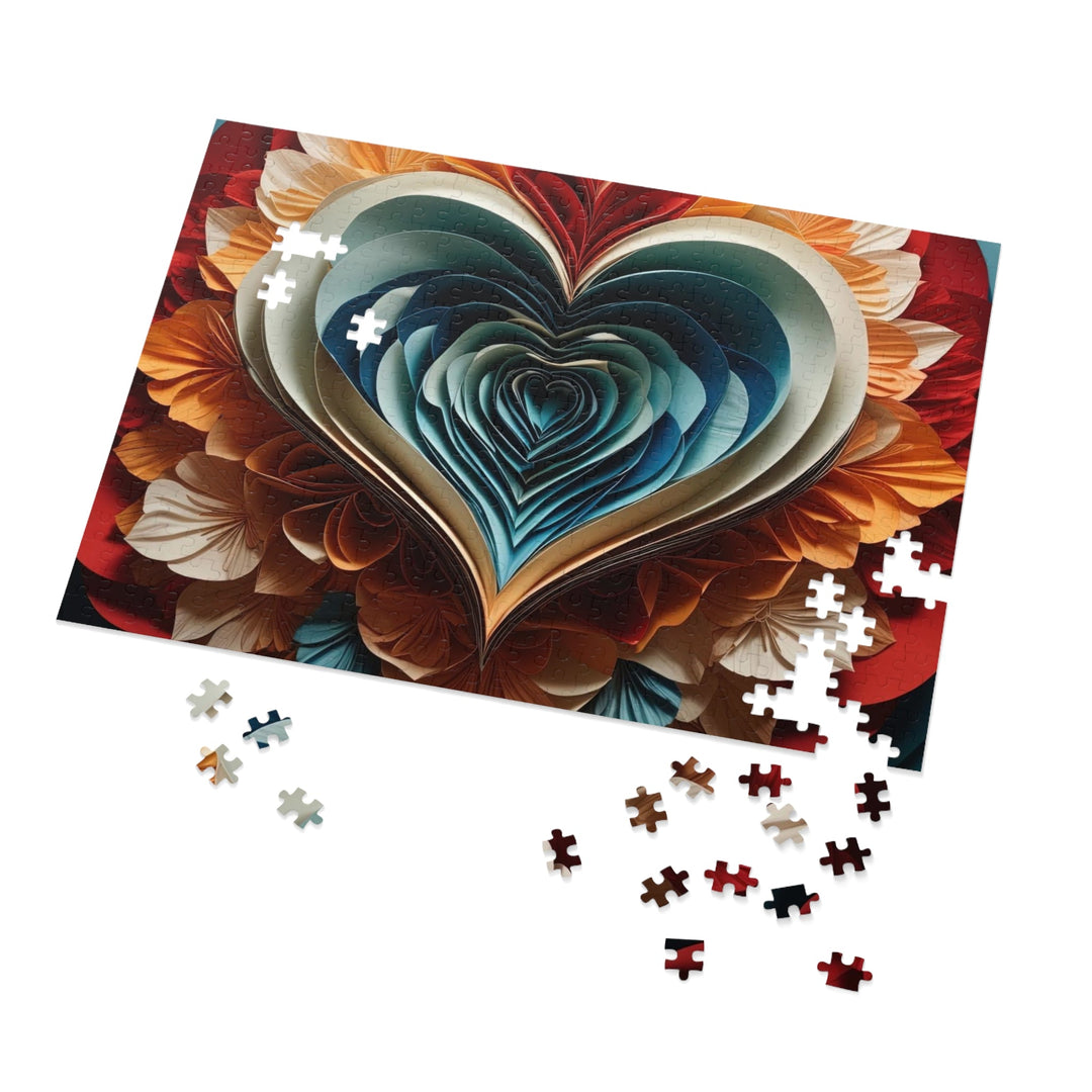 Blooming Heart Layers - Jigsaw Puzzle (100, 252, 500, 1000 pieces) - Puzzle - g(0D·IO) - 29.25" × 19.75" (1000 pcs) - -