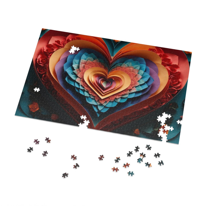 Blooming Heart Layers - Jigsaw Puzzle (100, 252, 500, 1000 pieces) - Puzzle - g(0D·IO) - 29.25" × 19.75" (1000 pcs) - -