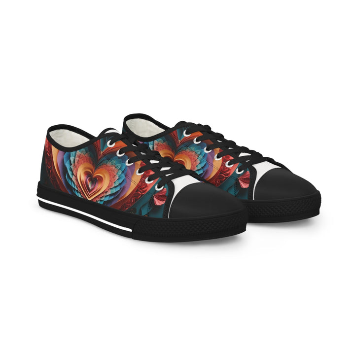 Blooming Heart Layers - Men's Lowtop Sneakers - Shoes - g(0D·IO) - US 5 - Black sole -