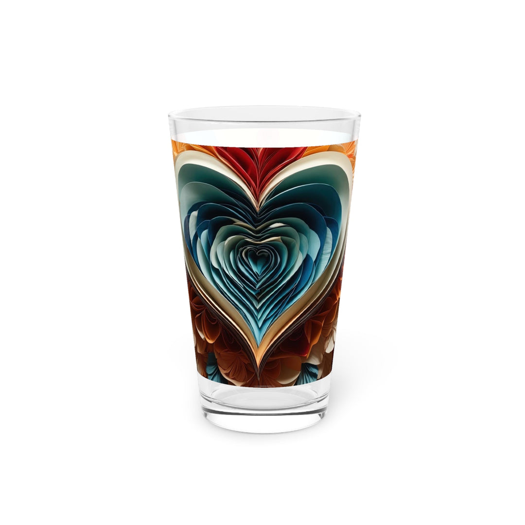 Blooming Heart Layers - Pint Glass - Mug - g(0D·IO) - 16oz - -