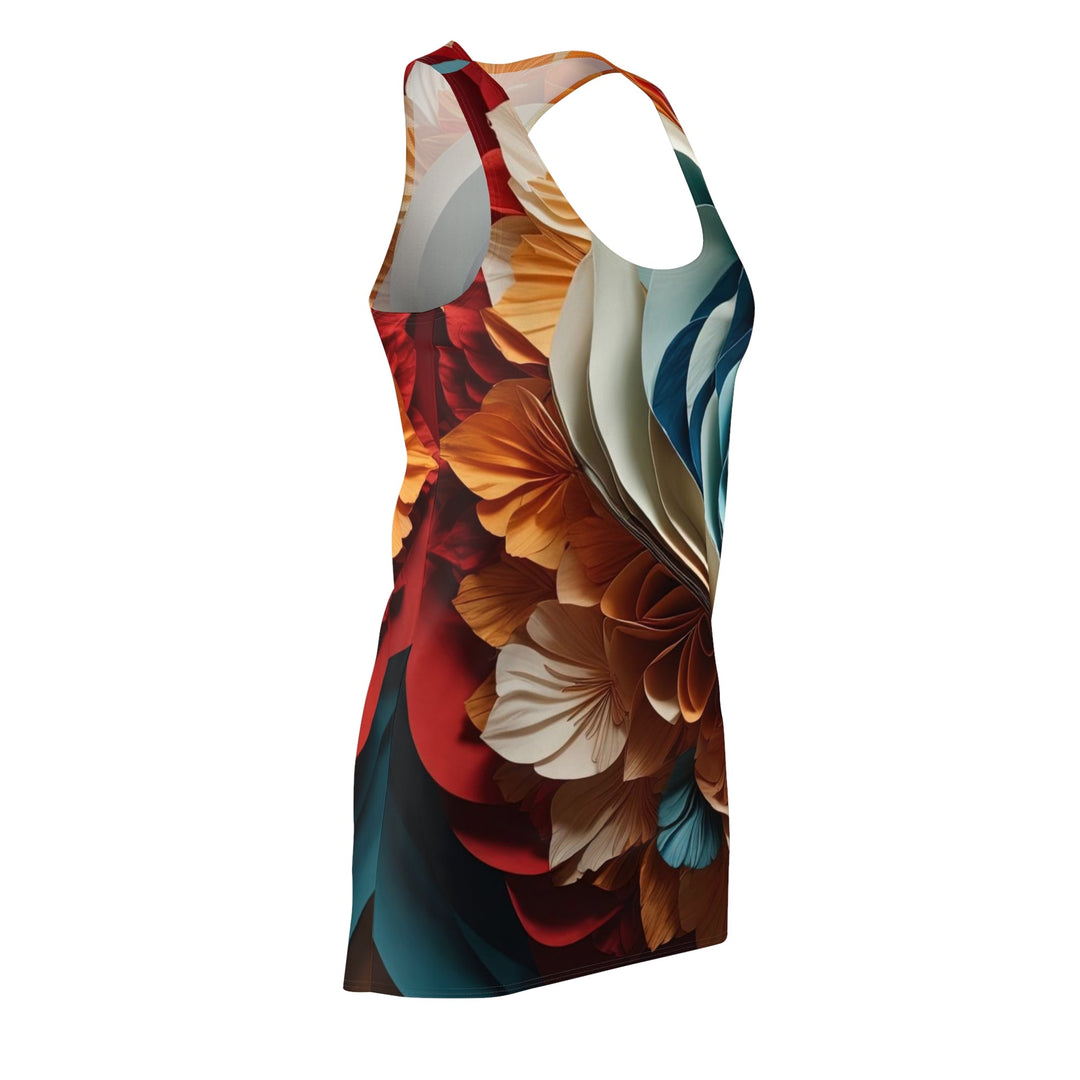 Blooming Heart Layers - Racerback Dress - All Over Prints - g(0D·IO) - XS - -