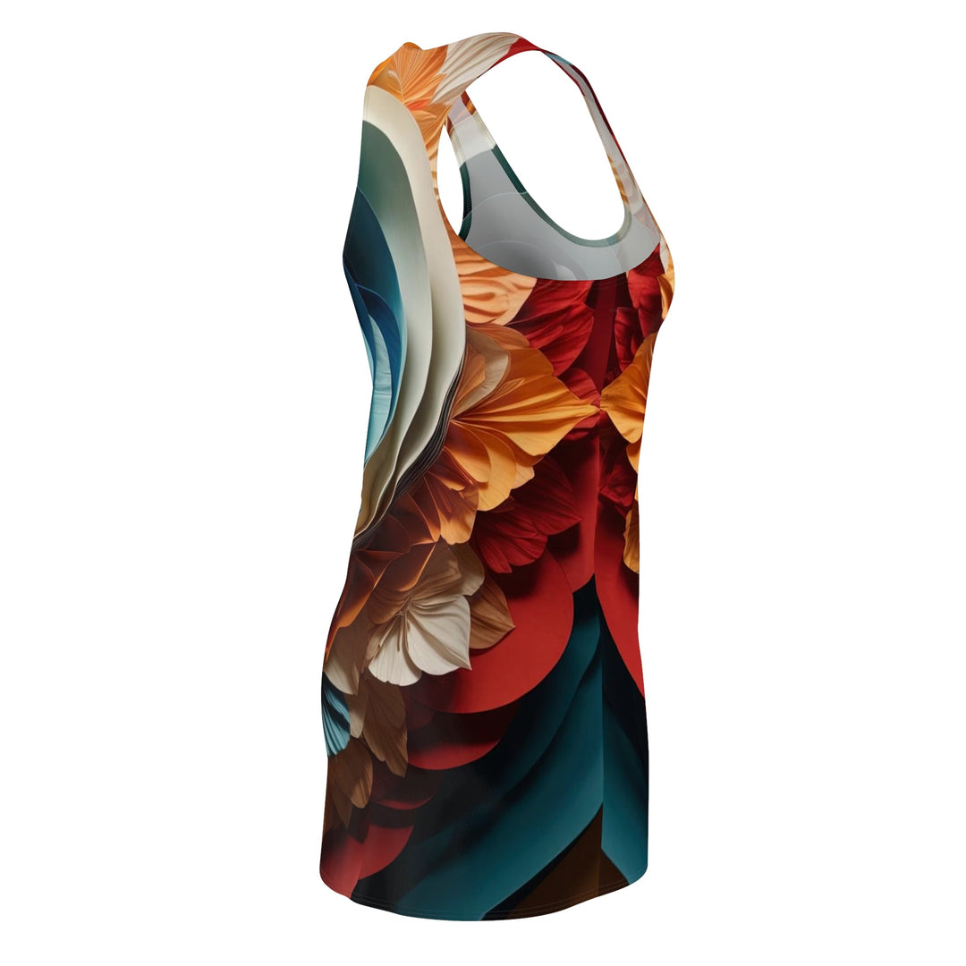 Blooming Heart Layers - Racerback Dress - All Over Prints - g(0D·IO) - XS - -