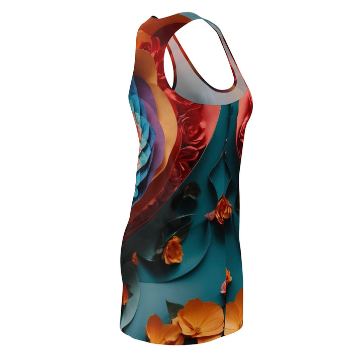 Blooming Heart Layers - Racerback Dress - All Over Prints - g(0D·IO) - XS - -