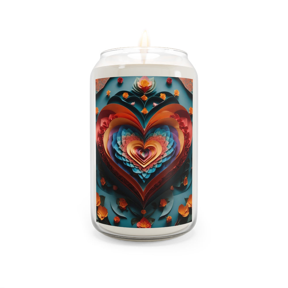 Blooming Heart Layers - Scented Candle - Home Decor - g(0D·IO) - Sea Breeze - 13.75oz -