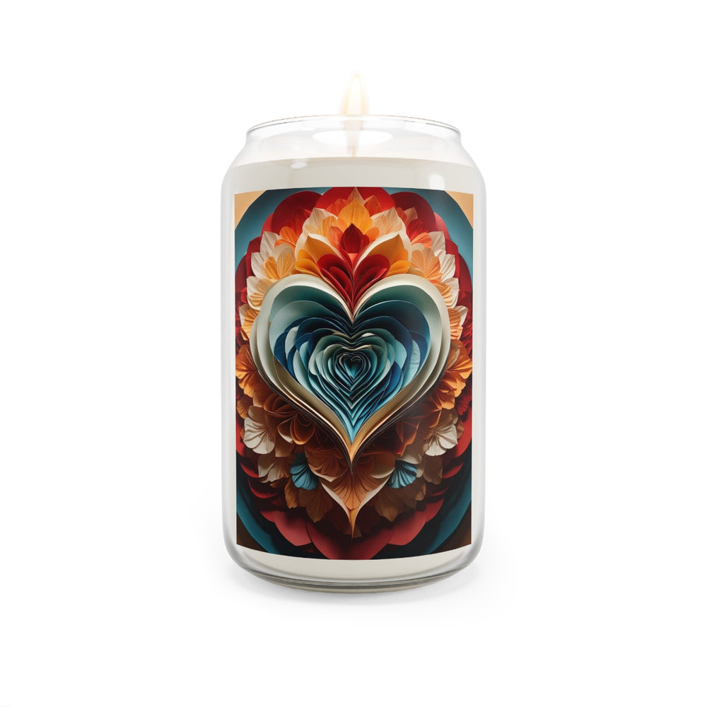 Blooming Heart Layers - Scented Candle - Home Decor - g(0D·IO) - Sea Breeze - 13.75oz -