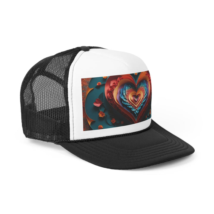 Blooming Heart Layers - Trucker Hat - Hats - g(0D·IO) - Pink - One size -