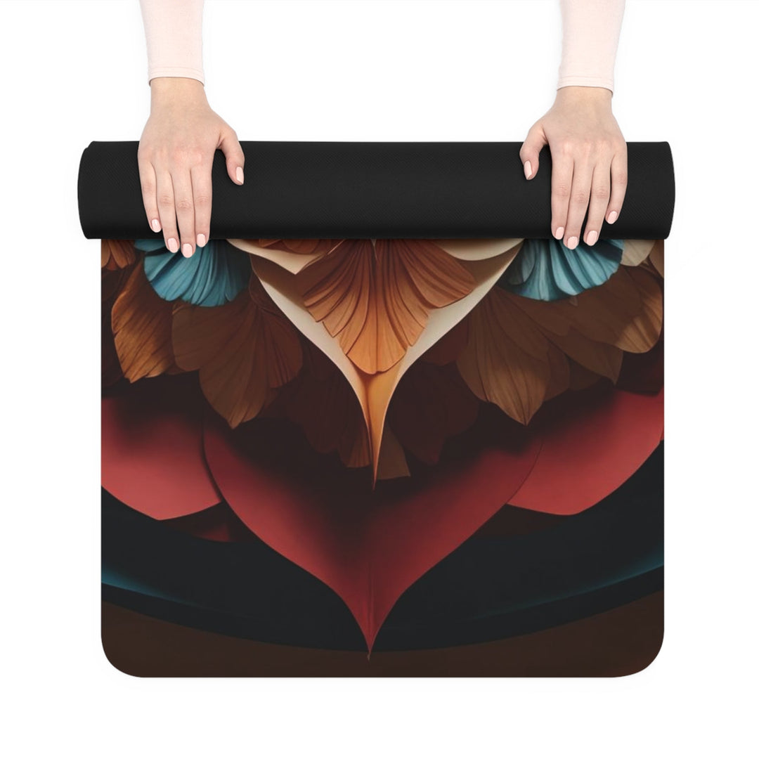 Blooming Heart Layers - Yoga Mat - Home Decor - g(0D·IO) - 24” x 68” - -
