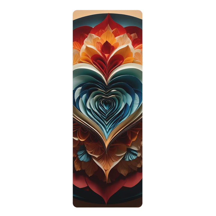 Blooming Heart Layers - Yoga Mat - Home Decor - g(0D·IO) - 24” x 68” - -
