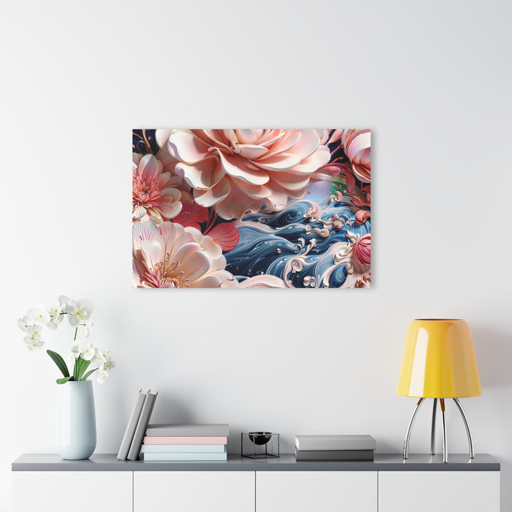 Blossoming Floral Symphony - Acrylic Prints (French Cleat Hanging) - Home Decor - g(0D·IO) - 24" x 36" (Vertical) - 0.25'' -