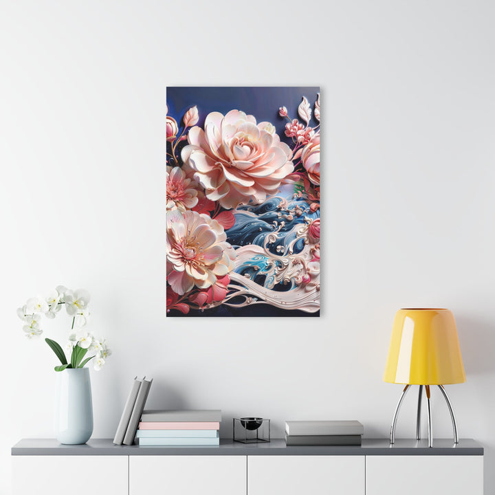 Blossoming Floral Symphony - Acrylic Prints (French Cleat Hanging) - Home Decor - g(0D·IO) - 24" x 36" (Vertical) - 0.25'' -