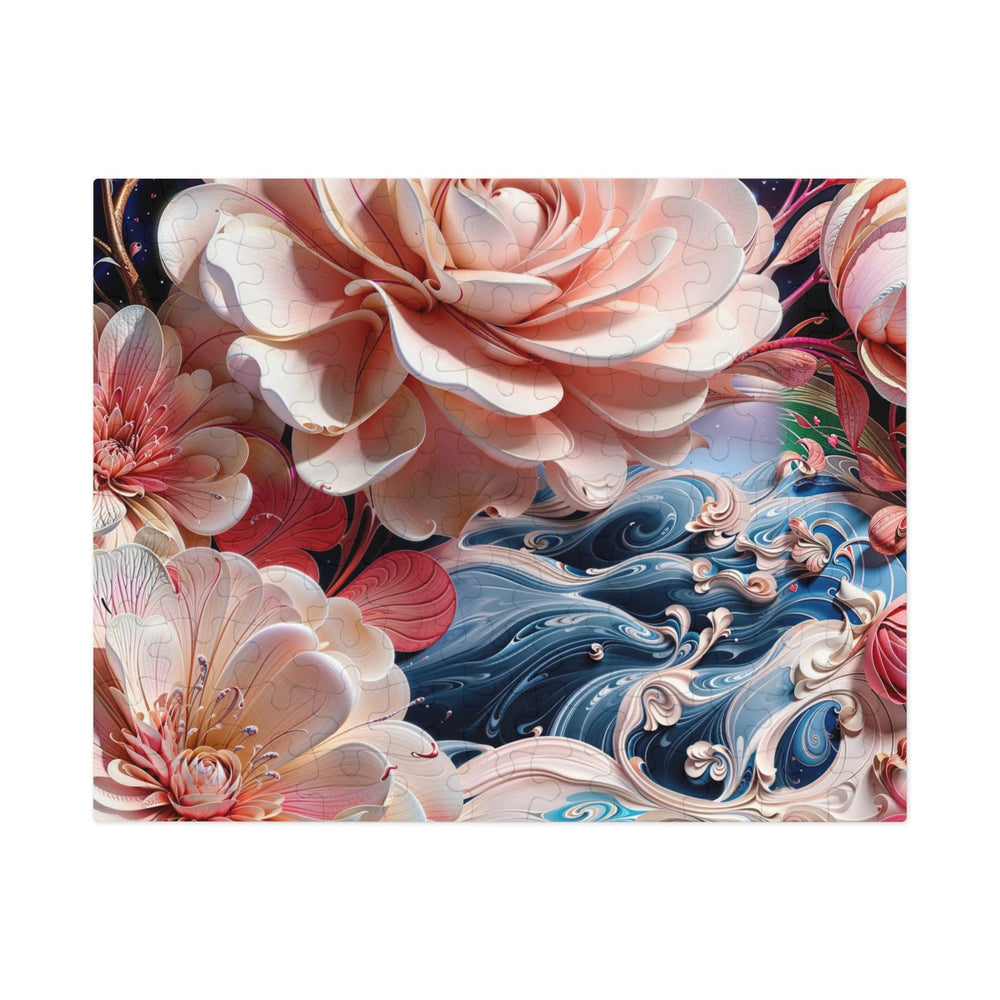 Blossoming Floral Symphony - Jigsaw Puzzle (100, 252, 500, 1000 pieces) - Puzzle - g(0D·IO) - 9.6" × 8" (110 pcs) - -