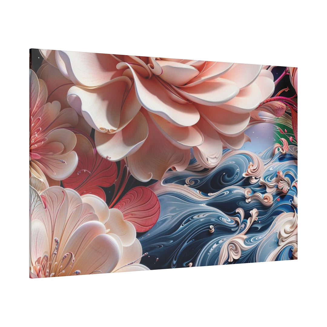 Blossoming Floral Symphony - Matte Canvas - Canvas - g(0D·IO) - 32" x 32" (Square) - 0.75'' -