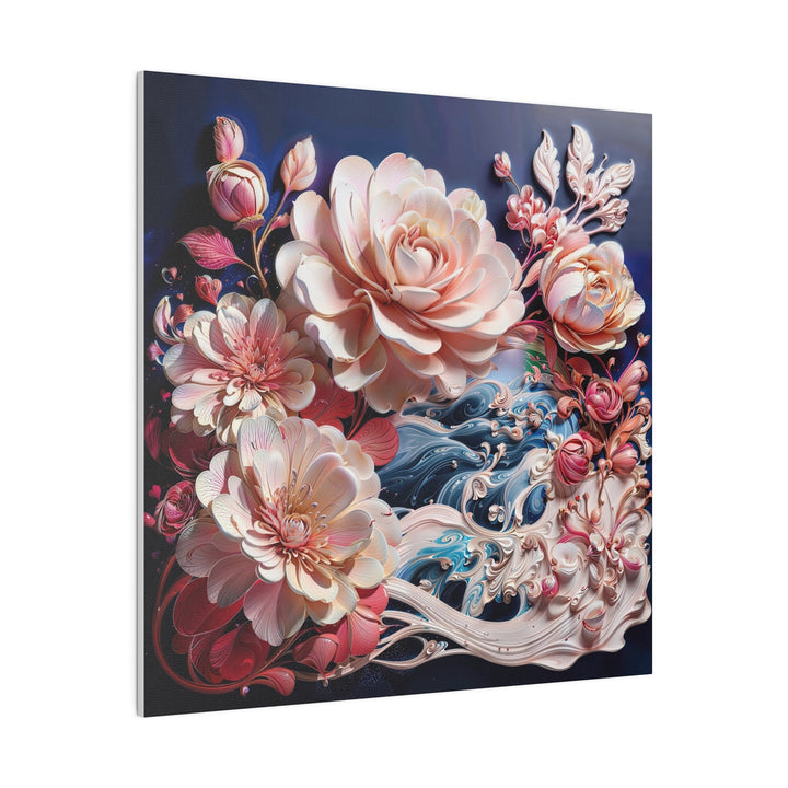 Blossoming Floral Symphony - Matte Canvas - Canvas - g(0D·IO) - 32" x 32" (Square) - 0.75'' -