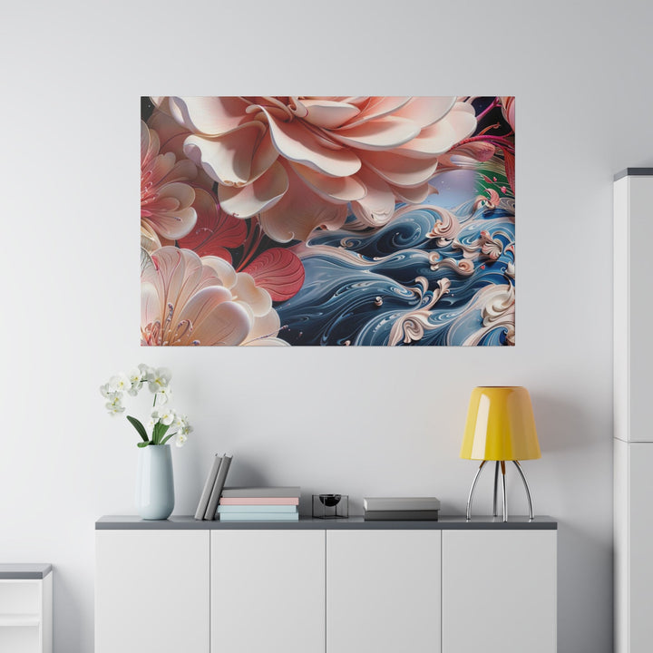 Blossoming Floral Symphony - Matte Canvas - Canvas - g(0D·IO) - 32" x 32" (Square) - 0.75'' -