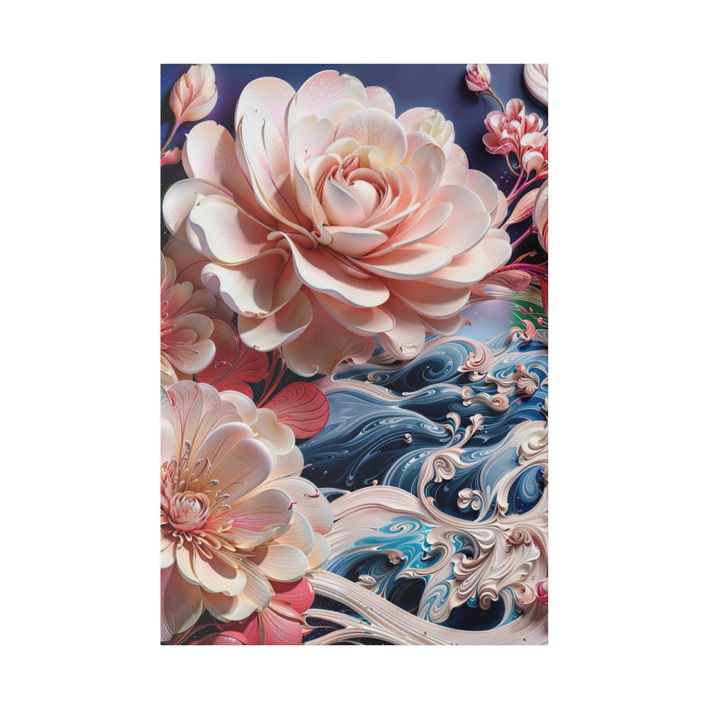 Blossoming Floral Symphony - Matte Canvas - Canvas - g(0D·IO) - 32″ x 48″ (Vertical) - 0.75'' -