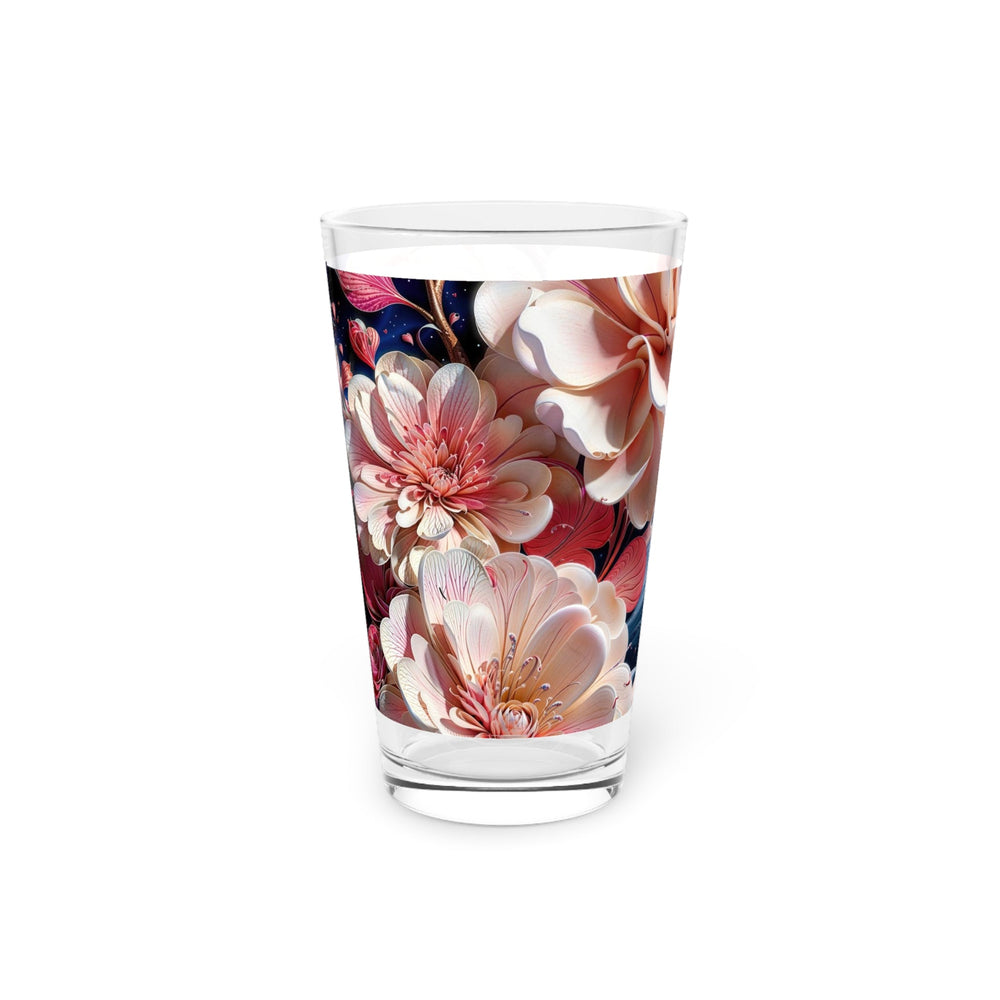 Blossoming Floral Symphony - Pint Glass - Mug - g(0D·IO) - 16oz - -