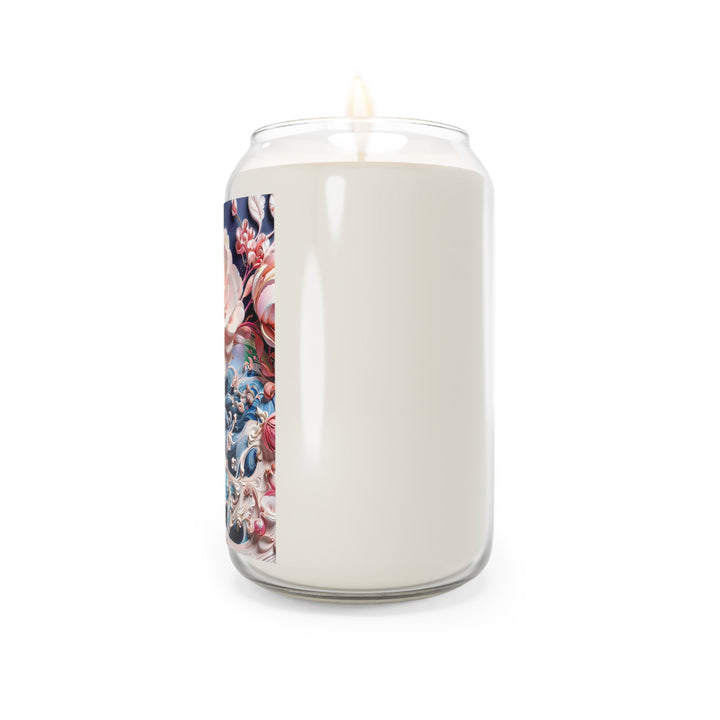 Blossoming Floral Symphony - Scented Candle - Home Decor - g(0D·IO) - Vanilla Bean - 13.75oz -