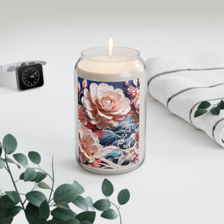 Blossoming Floral Symphony - Scented Candle - Home Decor - g(0D·IO) - Vanilla Bean - 13.75oz -