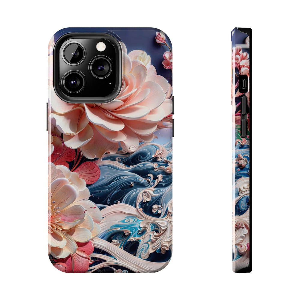 Blossoming Floral Symphony - Tough Phone Case - Phone Case - g(0D·IO) - iPhone 13 Pro - -