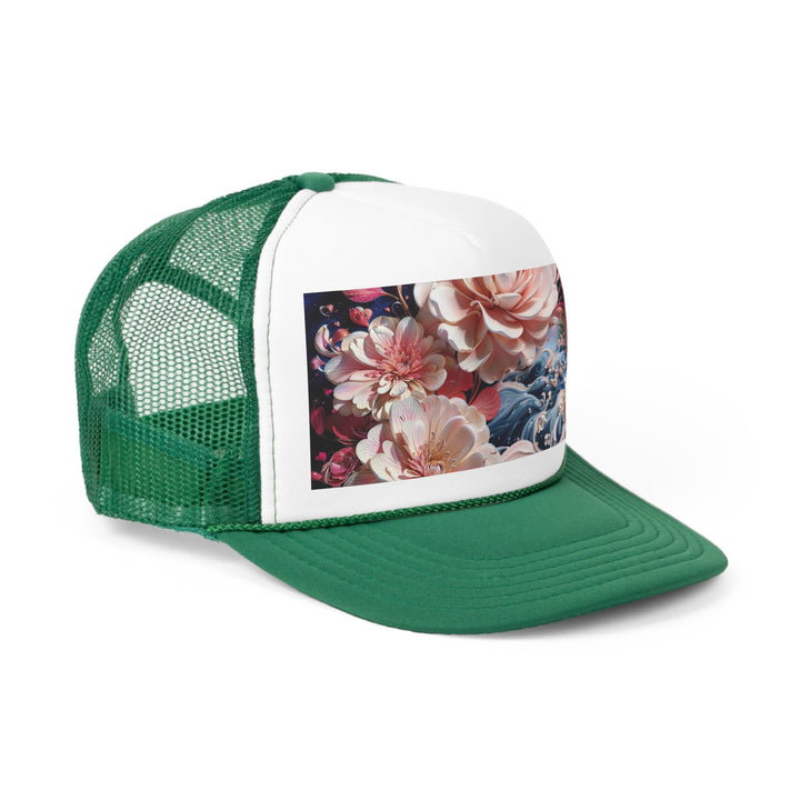 Blossoming Floral Symphony - Trucker Hat - Hats - g(0D·IO) - Pink - One size -