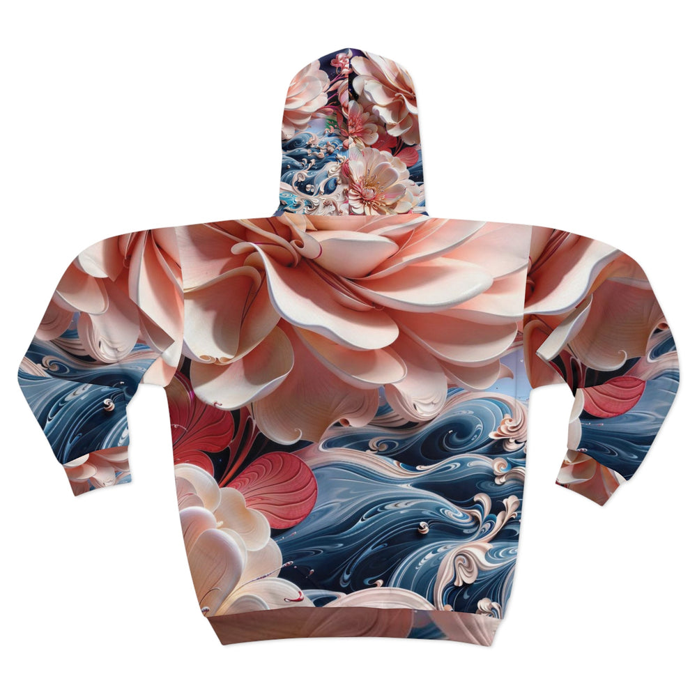 Blossoming Floral Symphony - Unisex Zip Hoodie - All Over Prints - g(0D·IO) - XS - -