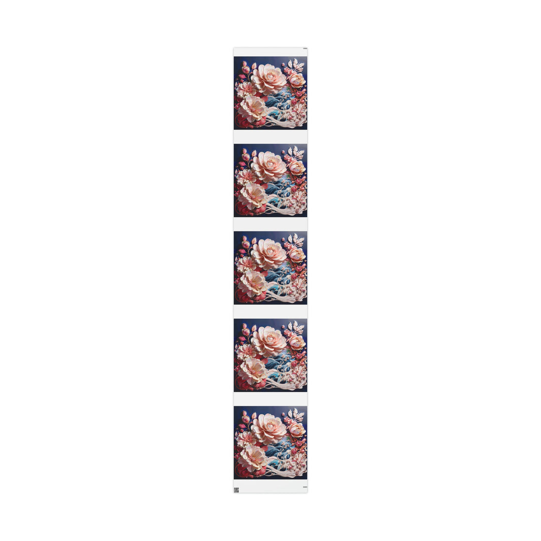 Blossoming Floral Symphony - Wrapping Paper - Home Decor - g(0D·IO) - 30" x 180" - Matte -