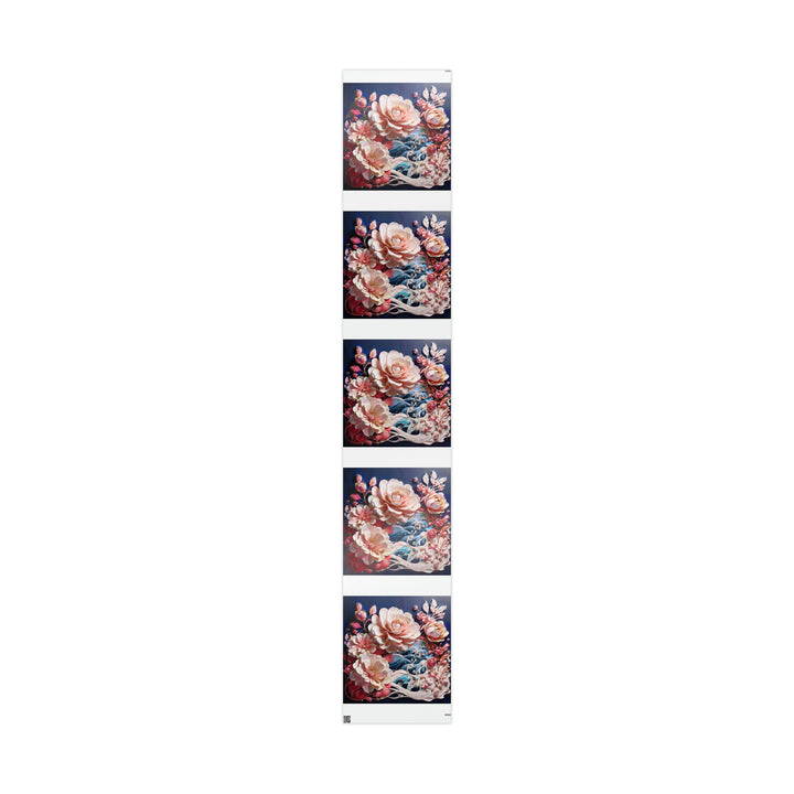 Blossoming Floral Symphony - Wrapping Paper - Home Decor - g(0D·IO) - 30" x 180" - Glossy -