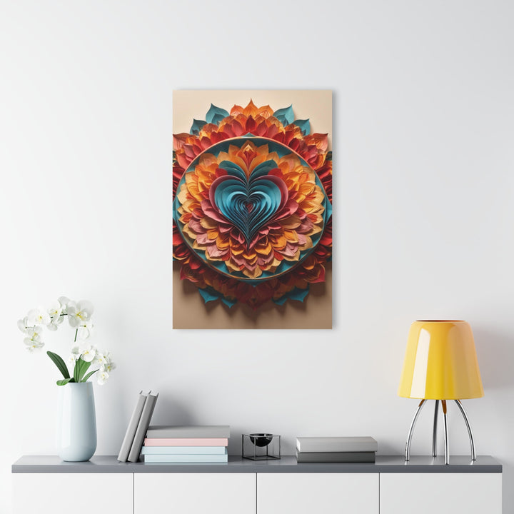 Blossoming Love Mandala - Acrylic Prints (French Cleat Hanging) - Home Decor - g(0D·IO) - 24" x 36" (Vertical) - 0.25'' -