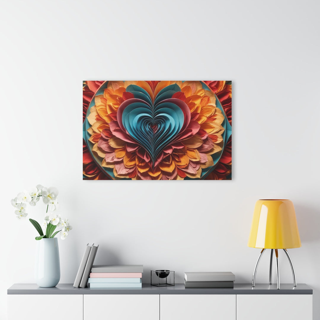 Blossoming Love Mandala - Acrylic Prints (French Cleat Hanging) - Home Decor - g(0D·IO) - 24" x 36" (Vertical) - 0.25'' -