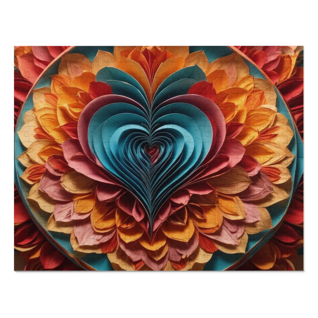 Blossoming Love Mandala - Jigsaw Puzzle (100, 252, 500, 1000 pieces) - Puzzle - g(0D·IO) - 14" × 11" (252 pcs) - -