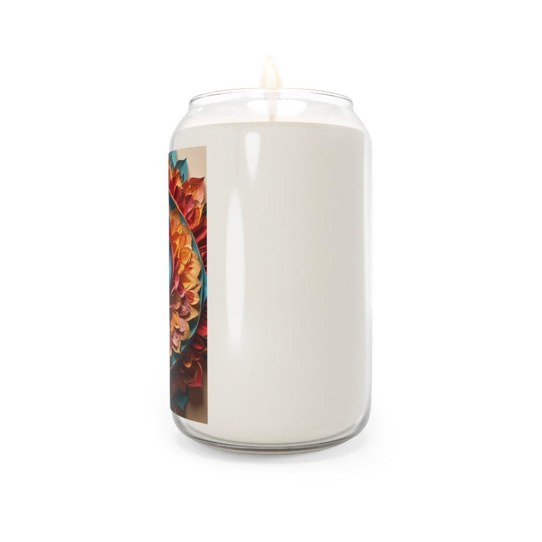 Blossoming Love Mandala - Scented Candle - Home Decor - g(0D·IO) - Vanilla Bean - 13.75oz -