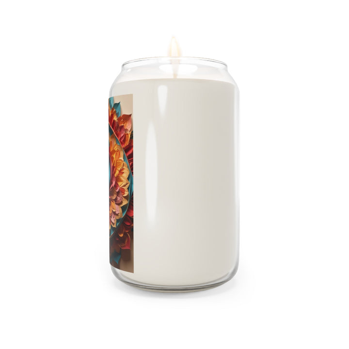 Blossoming Love Mandala - Scented Candle - Home Decor - g(0D·IO) - Vanilla Bean - 13.75oz -