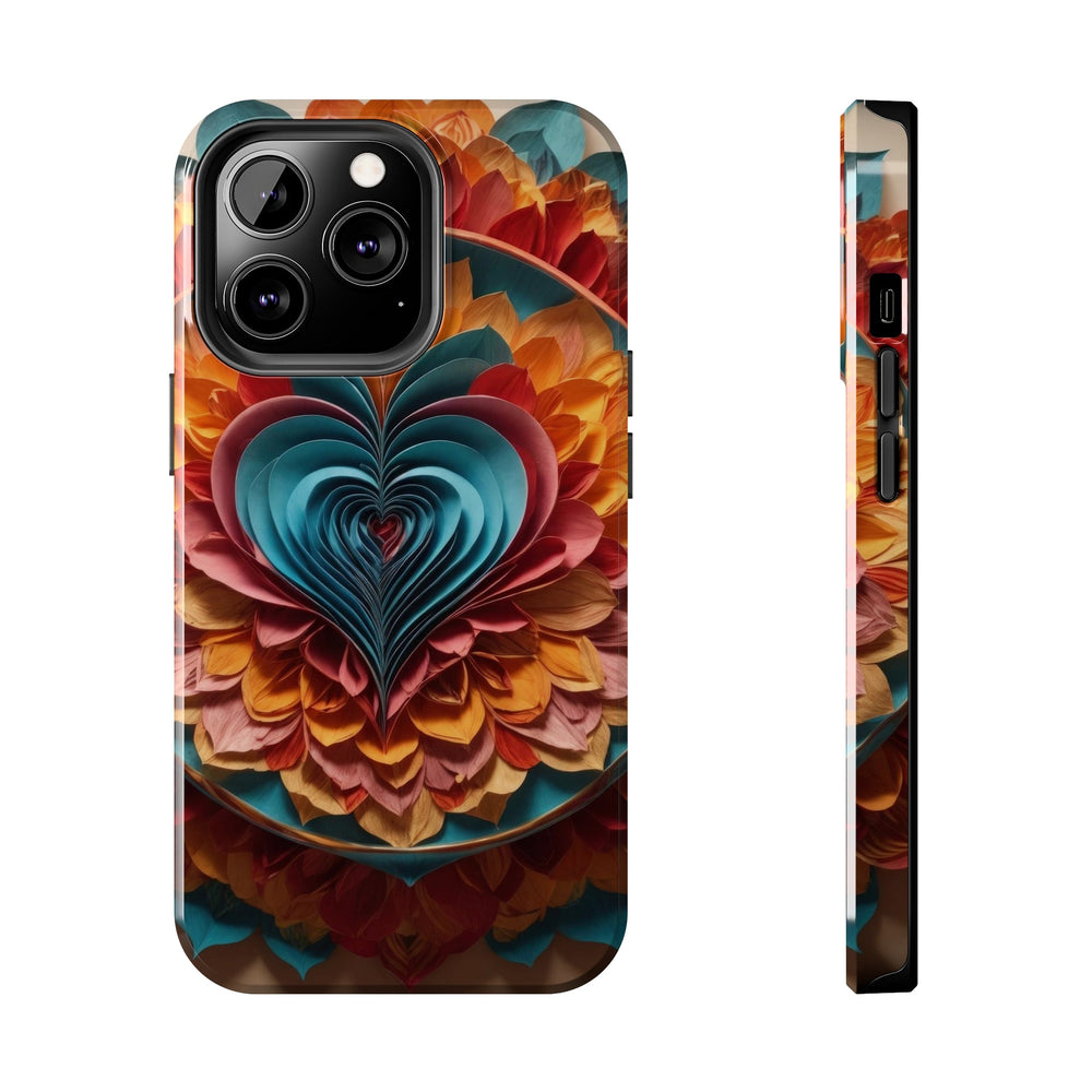 Blossoming Love Mandala - Tough Phone Case - Phone Case - g(0D·IO) - iPhone 13 Pro - -