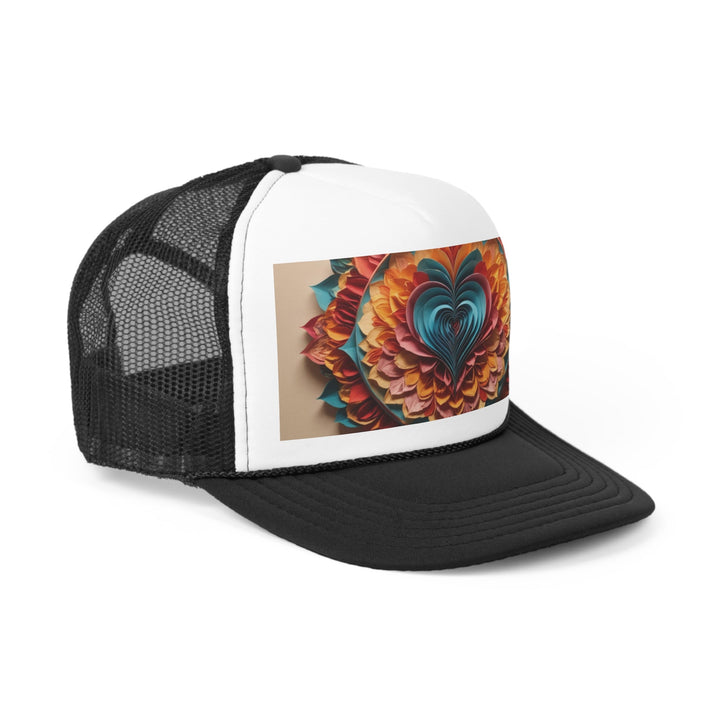 Blossoming Love Mandala - Trucker Hat - Hats - g(0D·IO) - Pink - One size -