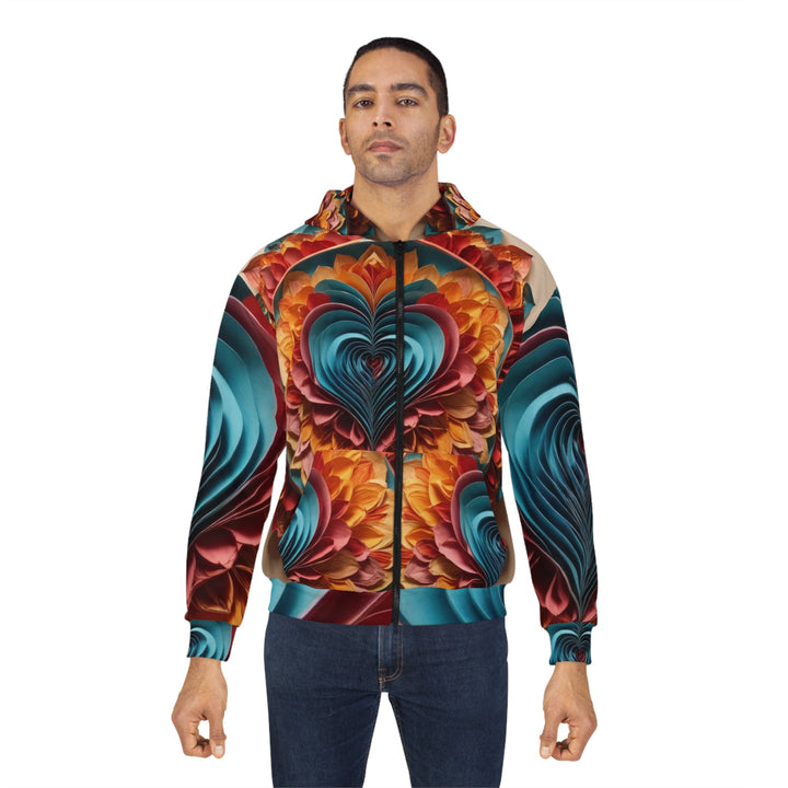 Blossoming Love Mandala - Unisex Zip Hoodie - All Over Prints - g(0D·IO) - XS - -