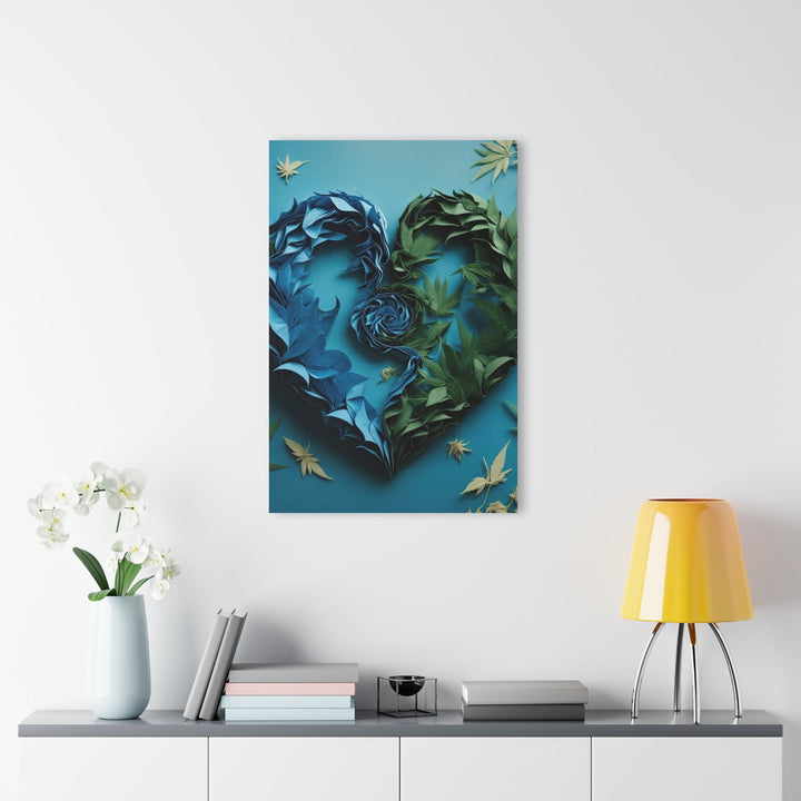 Botanical Dual Heart - Acrylic Prints (French Cleat Hanging) - Home Decor - g(0D·IO) - 24" x 36" (Vertical) - 0.25'' -