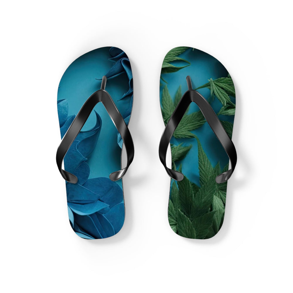 Botanical Dual Heart - Flip Flops - Shoes - g(0D·IO) - S - Black sole -