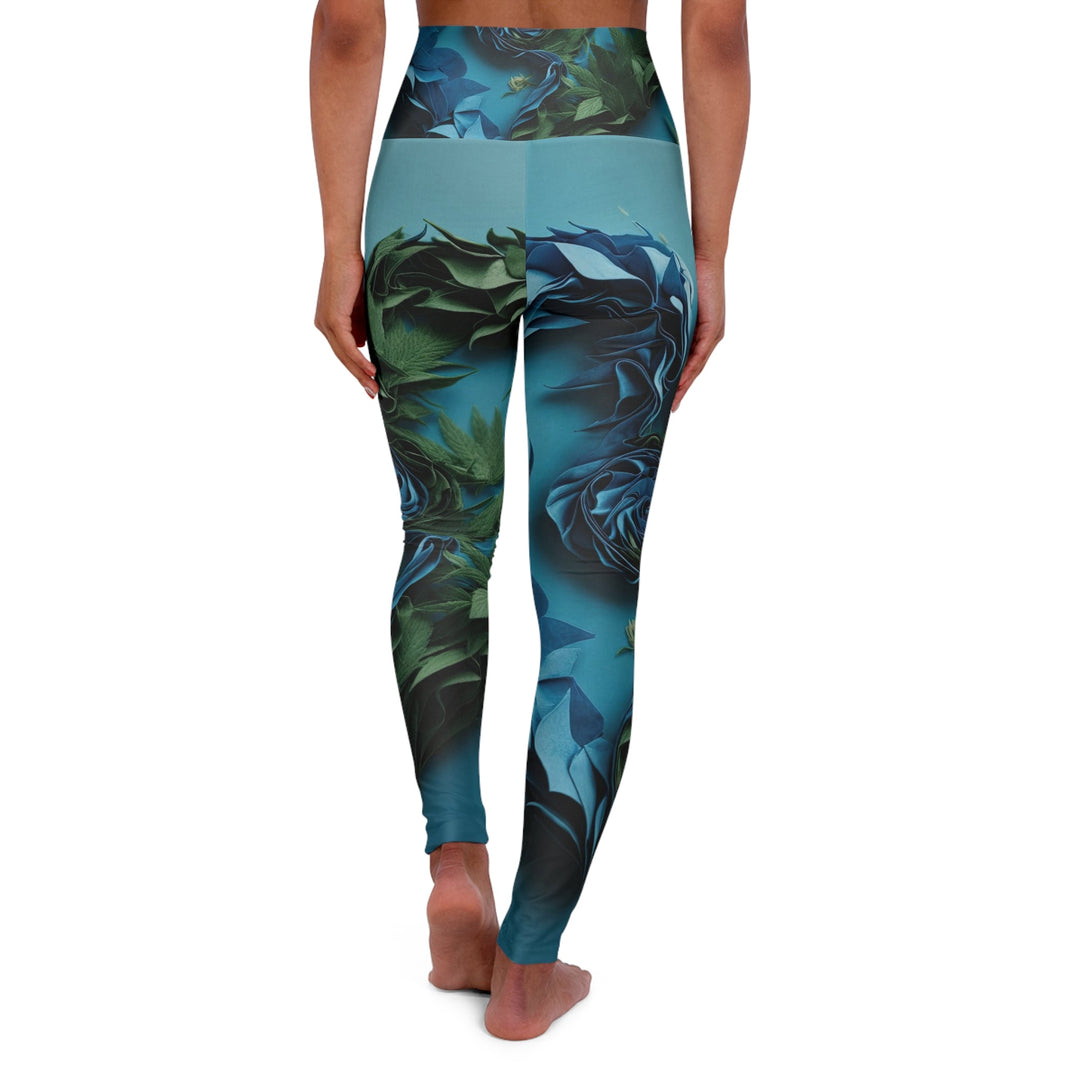 Botanical Dual Heart - High Waisted AOP Yoga Leggings - All Over Prints - g(0D·IO) - XS - -