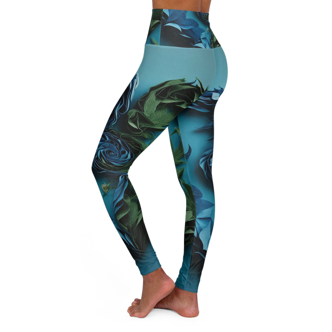 Botanical Dual Heart - High Waisted AOP Yoga Leggings - All Over Prints - g(0D·IO) - XS - -