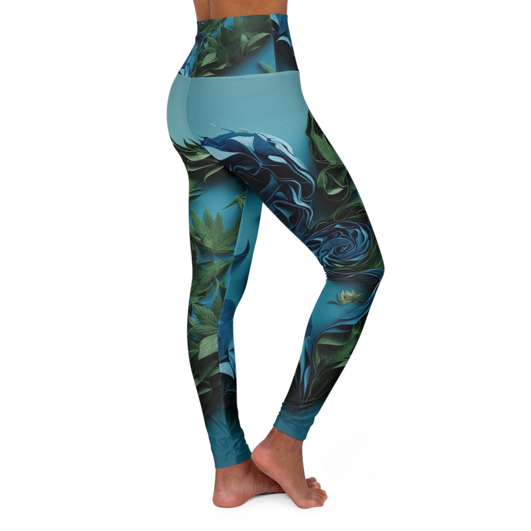 Botanical Dual Heart - High Waisted AOP Yoga Leggings - All Over Prints - g(0D·IO) - XS - -