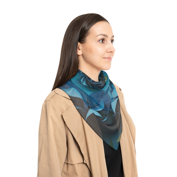 Botanical Dual Heart - Poly Scarf - Accessories - g(0D·IO) - Poly chiffon - 50" × 50" -